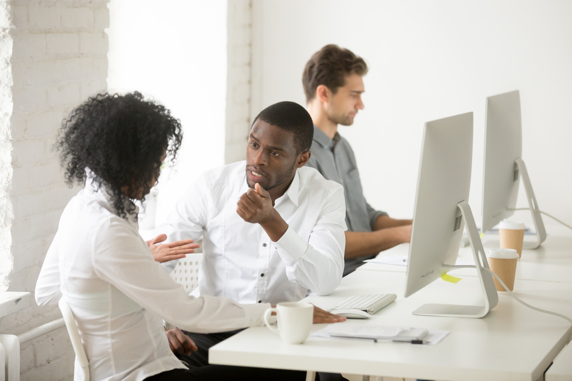 Business professionals in meeting